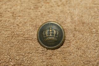 Ww1 German Army Uniform Tunic Metal Pocket Button W/royal Crown