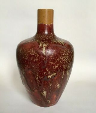 Vase Lachenal Stoneware " Sang De Boeuf " Art Nouveau / Deco Dalpayrat Era & Style