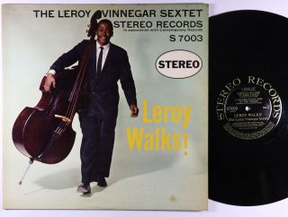 Leroy Vinnegar Sextet - Leroy Walks Lp - Stereo - S7003 Dg Vg,