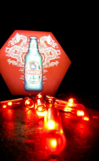 Tsingtao Firecracker Chinese Beer Dragon Led Light Sign Neon
