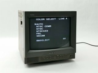 Vintage Sony Trinitron Pvm - 14n6u 14 " Retro Gaming Crt Color Display Monitor Bnc