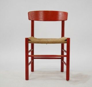 Mid Century Danish Modern Børge Borge Mogensen J39 Beech Paper Cord Chair