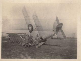 Wwi Snapshot Photo Pilots With Crahsed Biplane Fighter France 15
