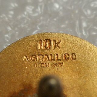 10K Yellow Gold 30 Year Service Award Pin 3 Accent Diamonds Commonwealth Ins Co. 2
