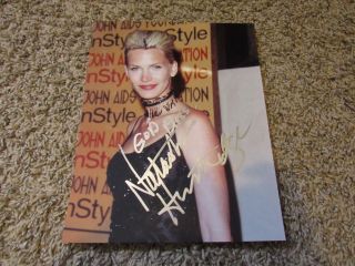 Natasha Henstridge Signed 8 X 10 Color Photo Silver Ink Autograph W/coa