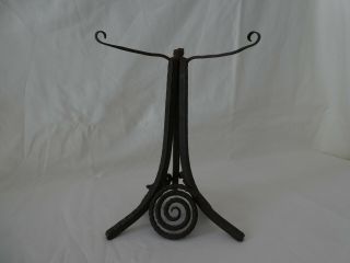 French Art Deco Wrought Iron Table Lamp Base