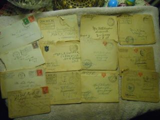 Wwi Hand Written Soldier Letters Home 1918 Cedarville N.  J.