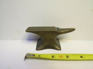 Vintage Miniature Brass Anvil,  3/4 Pound In The English Style 2