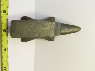 Vintage Miniature Brass Anvil,  3/4 Pound In The English Style 3