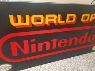 1989 Vintage World Of Nintendo Fiber Optic Sign 36 