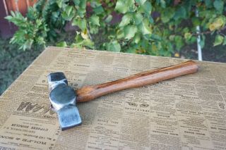 Vintage Blacksmith Hand Made Cross Peen Hammer,  2 Lb - 14 Oz,  Octagonal Face 3
