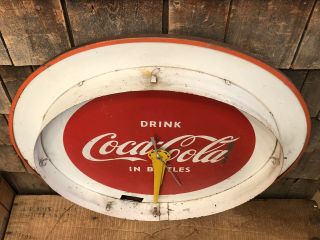 Drink COCA COLA In Bottles CLEVELAND Neon Clock Face Restoration Sign 3