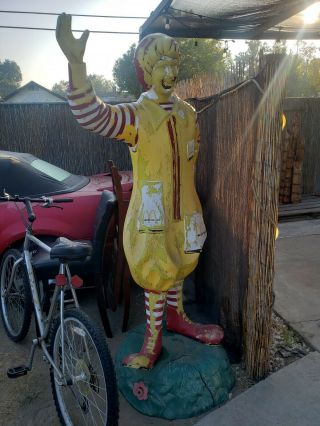 Ronald Mc Donald Life Size Store Statue Display - Pre Owned