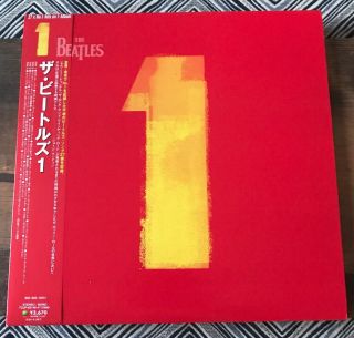 The Beatles “1” Double Lp | Japan Import With Obi,  Inserts | Tojp - 60146 / 47