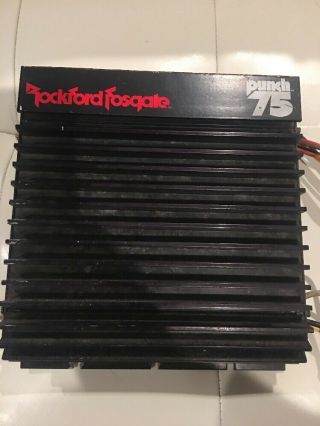 Rockford Fosgate The Punch 75 Vintage Old School Amp Amplifier Usa