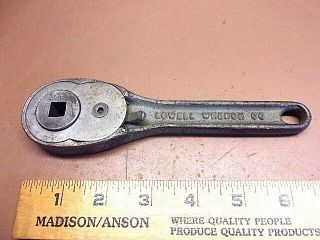 Vintage Lowell Wrench Company No.  11 Reversible 3/8 " Drive Ratchet Wrench Usa