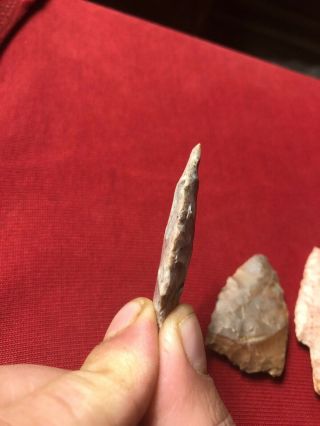 Authentic Group Of Arrowheads from Lawrence County,  TN.  2” - 2 - 1/2” Long. 3