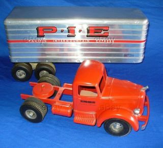 Vintage Smitty P.  I.  E.  Semi Truck Toy Smith Miller Pacific Express Mack Ironson