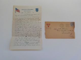 Wwi Letter 1918 Quarantine Infirmary One Soldier Ww I Vtg Camp Lee Virginia Ww1