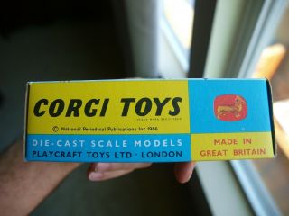 Vintage Corgi Batmobile 267 with box/rockets and paperwork appears unplayed with 3