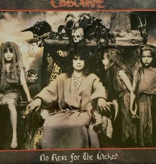 Vtg 1988 Ozzy Osbourne Vinyl No Rest For The Wicked Album Record Lp Og