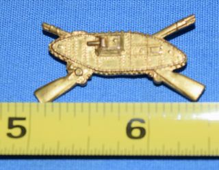Post WWI Pre WWII US Army Infantry Tank Collar Officer Insignia 3