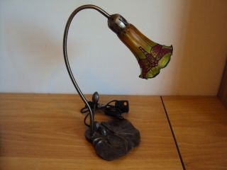 A Art Nouveau Dragon Fly Shade Style Lamp