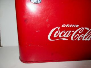 Rare Vintage Antique 1940 ' s COCA - COLA AIRLINE COOLER w/Bottle Opener 3