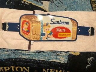 Vintage 40’s/50’s Sunbeam Bread Grocery Store 36 " Metal Door Push Bar.