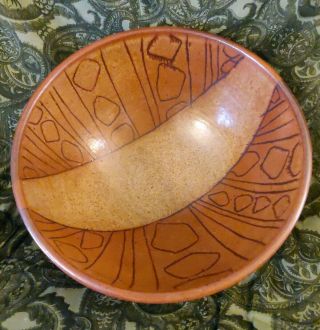 Mid Century Mod Jane Gordon Martz Marshall Studio Art Pottery Lg 12 " Bowl Signed