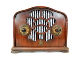 Vintage 30s Old Emerson Depression Era Cabinet Patterns Antique Tube Radio