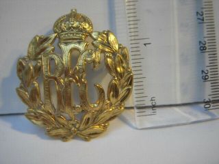 Canadian Wwi Rfc Royal Flying Corps Brass Cap Badge.  Stamped Roden Bros.  Toronto