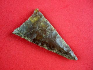 Fine Authentic Alabama Saftey Harbor Triangular Point Indian Arrowheads