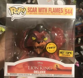 Funko Pop Disney The Lion King Treasure Box Scar With Flames Chase 6” Hot Topic