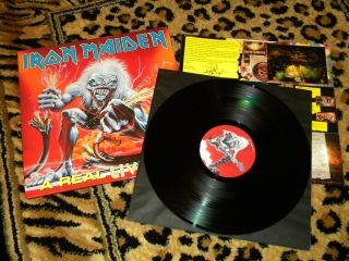 Iron Maiden 1993 A Real Live One Uk Emi Press Nm