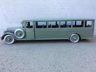 Buddy L Transportation Coach Bus (1927 - 32) Vintage Pressed Steel Toy Bus 29”