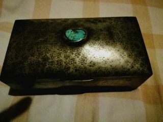 Arts And Crafts,  Nouveau,  Pewter Box With A Ruskin