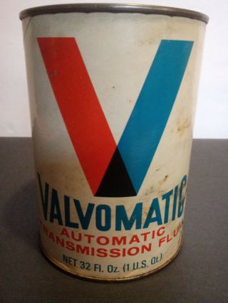 Vintage Valvoline Valvomatic Automatic Transmission Fluid Can Oil Gas Can