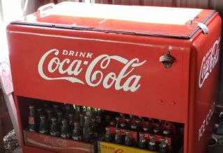 Vintage 1939 Coca - Cola Master Ice Double Lid Cooler