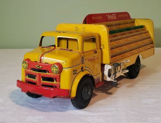 Marx Lumar Toys Dodge Cab Private Label Coca - Cola Delivery Truck 50s Rare