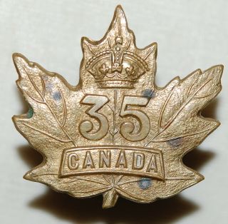 C.  E.  F.  35th Infantry Battalion (toronto) Cap Badge
