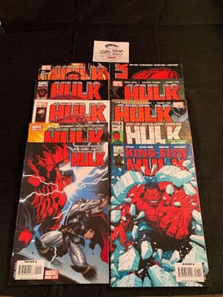 Hulk (2008) 1 2 3 4 5 6 7 8 9 1 - 9,  King Size 1st Prints 1st Red Hulk