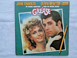 Grease Movie Soundtrack 1978 Rso Rs - 2 - 4002 Grundman Pw - 1 Press 2lps Vg,