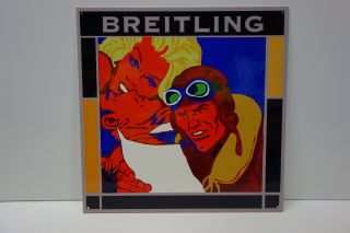 Breitling Watch Store Dealer Display Sign 2014 Pop Art Display By Kevin T.  Kelly