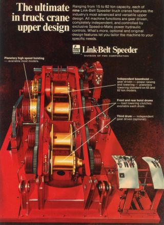1970 Link - Belt Speeder Truck Crane Ad