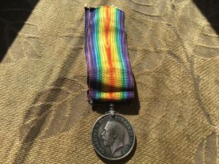 Ww1 Wwi Silver King George V 5 Medal Canadian 1st C.  M.  R.  Mounted Regiment 925