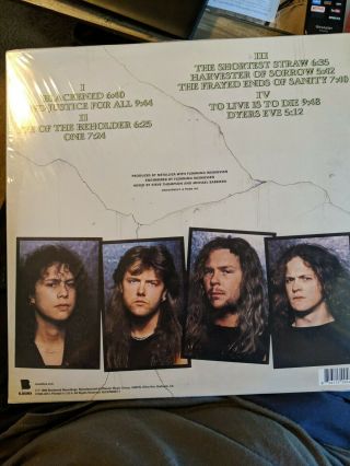 .  And Justice For All [lp] By Metallica (vinyl) Blackened Recordings.