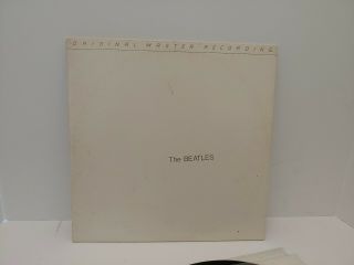The Beatles White Album Mfsl 2 - 072 Master Recording Nm - With Poster