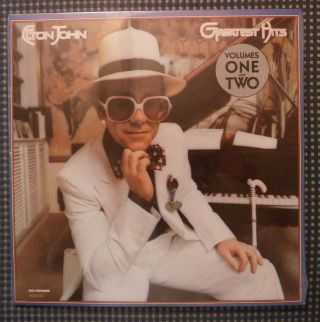 Elton Johns Greatest Hits Volume 1 & 2 1981 12 " Double Vinyl Record Lp