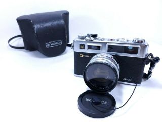 Yashica Electro 35 Gsn Rangefinder 35mm Film Camera F=45mm Color Yashinon Dx Vtg